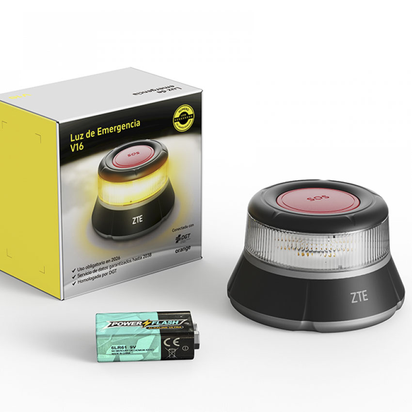 luz emergencia auxiliar v-16 zte
